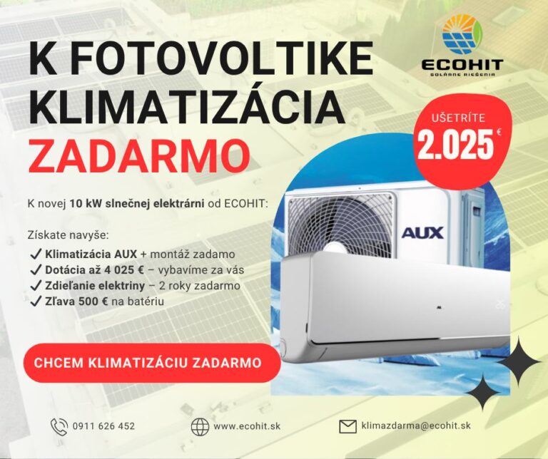Prečo dnes Slováci prikurujú klimatizáciou… a prečo práve teraz dáva zmysel fotovoltika s klimatizáciou zadarmo